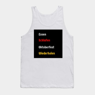 Eat, Sleep, Oktoberfest, Repeat (german version) Tank Top